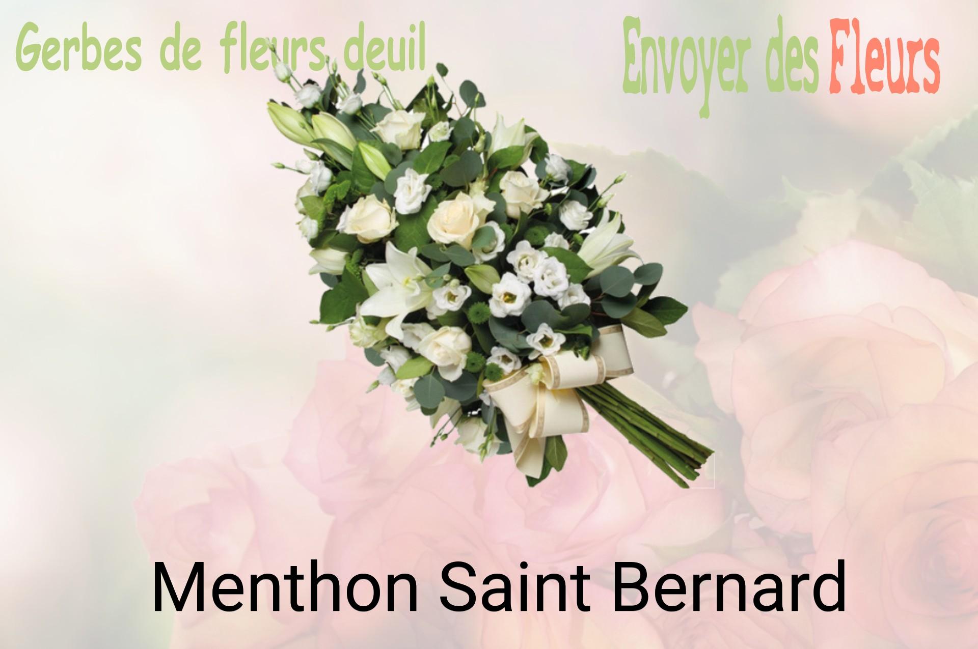 Gerbe de fleurs de deuil livrée à Menthon-Saint-Bernard